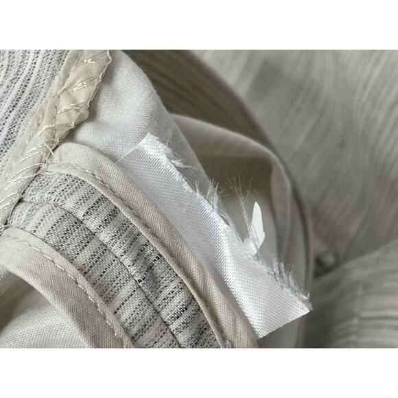 Gap Striped Pleated High Waisted Mini Skirt Pockets Grey White Womens 12 Preppy - Picture 6 of 8